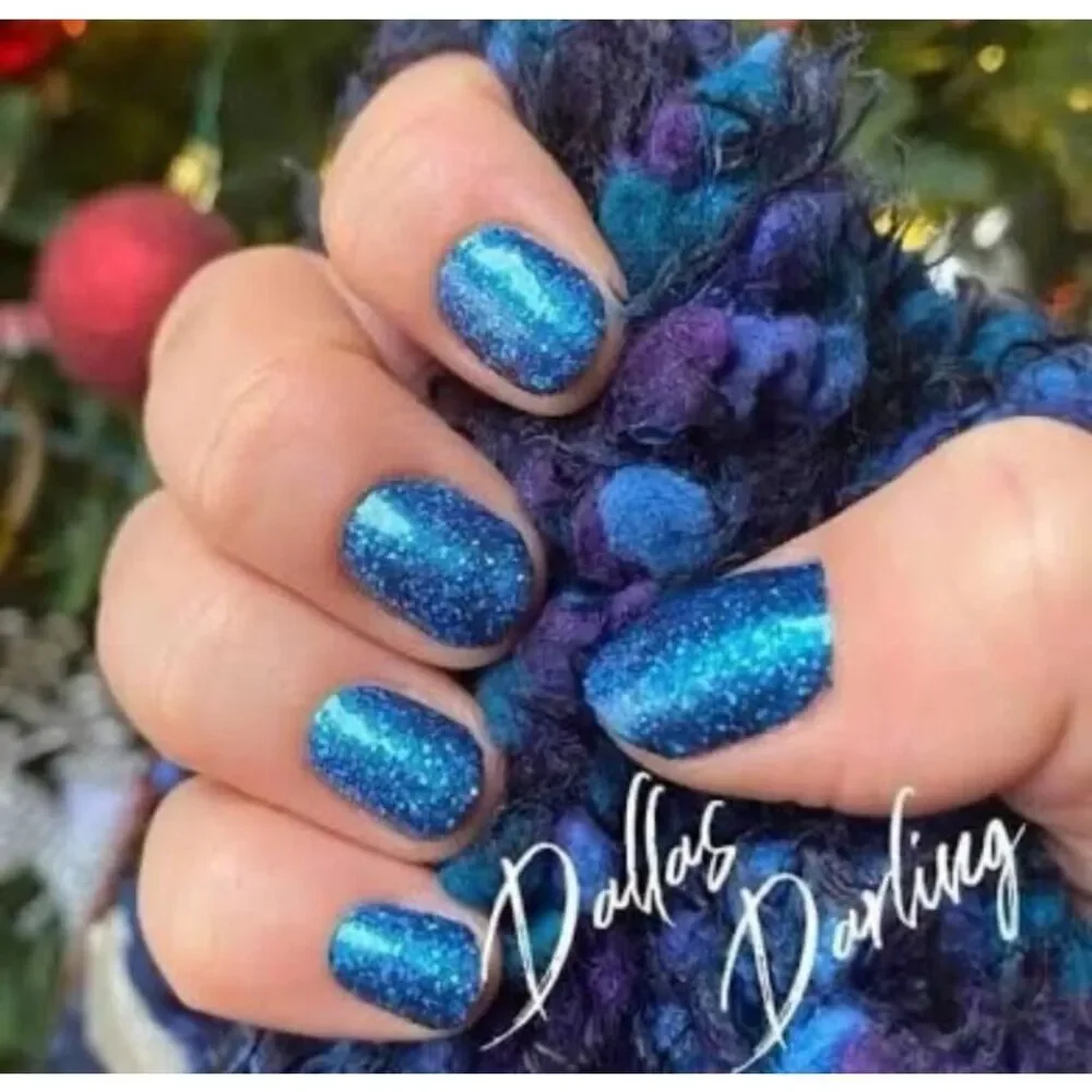 Dallas Darling   Color Street Sparkling Blue Nail Strips